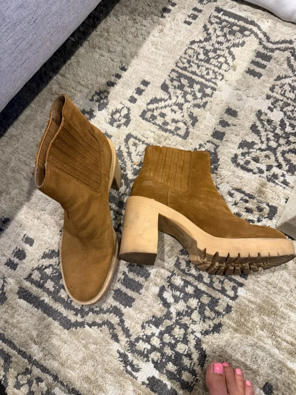 Dolce vita suede lugg sole boots sz 8.5 - Picture 3 of 5